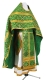 Russian Priest vestments - Solovki rayon brocade S2 (green-gold), Economy design