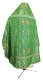 Russian Priest vestments - Nicea rayon brocade S2 (green-gold) back, Standard design