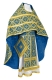 Russian Priest vestments - Nicholaev rayon brocade S3 (blue-gold), Standard design