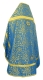Russian Priest vestments - Ascention rayon brocade S3 (blue-gold) back, Standard design