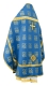 Russian Priest vestments - Abakan rayon brocade S3 (blue-gold) back, Standard design