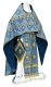 Russian Priest vestments - Shouya rayon brocade S3 (blue-gold), Standard design