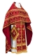 Russian Priest vestments - Lyubava rayon brocade S3 (claret-gold), Standard design