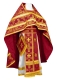 Russian Priest vestments - Iveron rayon brocade S3 (claret-gold), Standard design