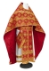 Russian Priest vestments - Resurrection rayon brocade S3 (claret-gold), Standard design