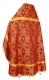 Russian Priest vestments - Seraphims rayon brocade S3 (claret-gold) back, Standard design
