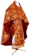 Russian Priest vestments - Vine Switch rayon brocade S3 (claret-gold), Standard design