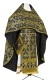 Russian Priest vestments - Korona rayon brocade S3 (black-gold), Standard design