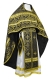 Russian Priest vestments - Old Greek rayon brocade S3 (black-gold), Standard design