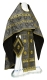 Russian Priest vestments - Shouya rayon brocade S3 (black-gold), Standard design