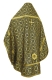Russian Priest vestments - Vasilia rayon brocade S3 (black-gold) back, Standard design