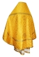 Russian Priest vestments - Solovki rayon brocade S3 (yellow-gold) back, Economy design