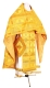 Russian Priest vestments - Iveron rayon brocade S3 (yellow-gold), Standard design