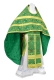 Russian Priest vestments - Alania rayon brocade S3 (green-gold), Economy design