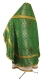 Russian Priest vestments - Nicea rayon brocade S3 (green-gold) back, Economy design