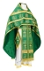 Russian Priest vestments - Abakan rayon brocade S3 (green-gold), Standard design