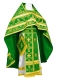 Russian Priest vestments - Iveron rayon brocade S3 (green-gold), Standard design