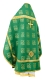 Russian Priest vestments - Abakan rayon brocade S3 (green-gold) back, Standard design