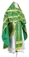 Russian Priest vestments - Koursk rayon brocade S3 (green-gold), Economy design