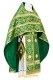 Russian Priest vestments - Venets rayon brocade S3 (green-gold), Standard design