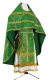 Russian Priest vestments - Jerusalem Cross rayon brocade S3 (green-gold), Standard design