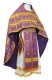 Russian Priest vestments - Old Greek rayon brocade S3 (violet-gold), Standard design