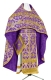 Russian Priest vestments - Korona rayon brocade S3 (violet-gold), Standard design