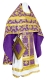 Russian Priest vestments - Loza rayon brocade S3 (violet-gold), Standard design