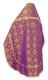 Russian Priest vestments - Resurrection rayon brocade S3 (violet-gold) back, Standard design