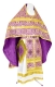 Russian Priest vestments - Floral Cross rayon brocade S3 (violet-gold), Standard design