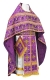 Russian Priest vestments - Lyubava rayon brocade S3 (violet-gold), Standard design