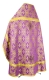 Russian Priest vestments - Seraphims rayon brocade S3 (violet-gold) back, Standard design