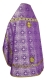 Russian Priest vestments - Shouya rayon brocade S3 (violet-gold) (back), Standard design