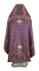 Russian Priest vestments - Ostrozh rayon brocade S3 (violet-gold) back, Standard design