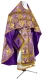 Russian Priest vestments - Vine Switch rayon brocade S3 (violet-gold), Standard design