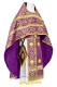 Russian Priest vestments - Venets rayon brocade S3 (violet-gold), Standard design