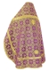 Russian Priest vestments - Czar's rayon brocade S3 (violet-gold) back, Standard design