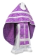 Russian Priest vestments - Alania rayon brocade S3 (violet-silver), Economy design