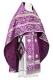 Russian Priest vestments - Venets rayon brocade S3 (violet-silver), Standard design