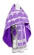 Russian Priest vestments - Polotsk rayon brocade S3 (violet-silver), Econom design