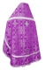 Russian Priest vestments - Iveron rayon brocade S3 (violet-silver) back, Standard design