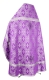 Russian Priest vestments - Loza rayon brocade S3 (violet-silver) back, Economy design