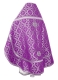 Russian Priest vestments - Nicholaev rayon brocade S3 (violet-silver) back, Standard design