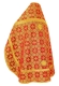 Russian Priest vestments - Czar's rayon brocade S3 (red-gold) back, Standard design