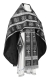Russian Priest vestments - Abakan rayon brocade S3 (black-silver), Standard design