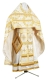 Russian Priest vestments - Resurrection rayon brocade S3 (white-gold), Standard design