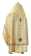 Russian Priest vestments - Gouslitsa rayon brocade S3 (white-gold) back, Economy design