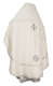Russian Priest vestments - Iveron rayon brocade S3 (white-silver) back, Standard design