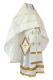 Russian Priest vestments - Omsk rayon brocade S3 (white-silver), Standard design