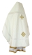 Russian Priest vestments - Omsk rayon brocade S3 (white-silver) back, Standard design